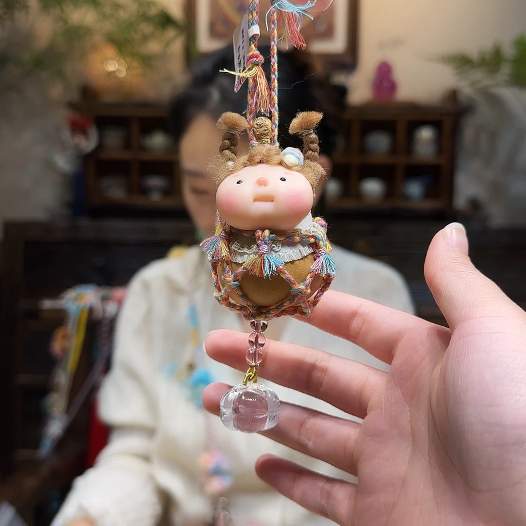 水晶非金属葫芦娃挂件