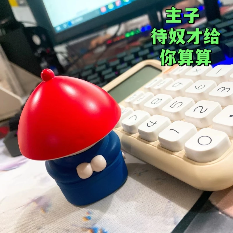 奴才给您请安啦潮玩内侍请安的小太监声控语音摆件解压玩具红帽子
