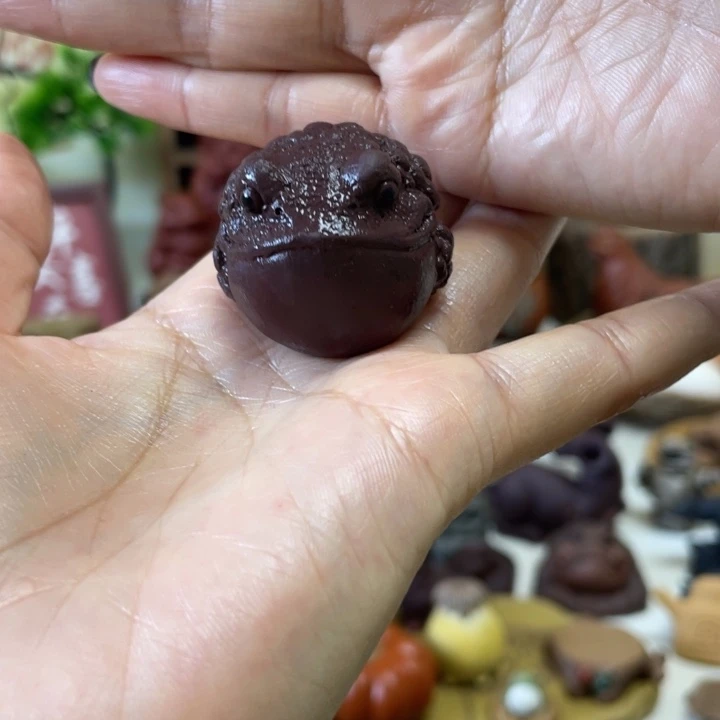 茶宠紫砂紫砂金蟾