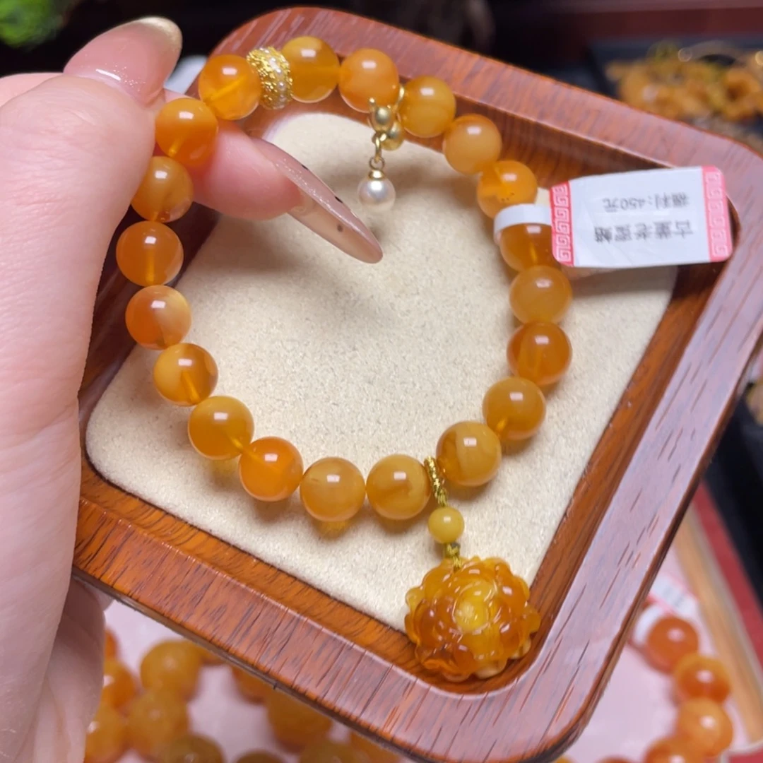 蜜蜡手链未镶嵌手串