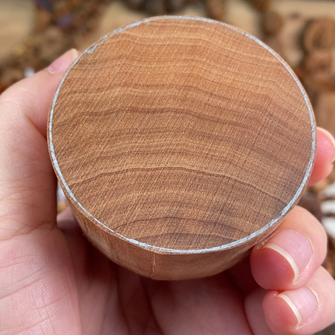 星***轩把件檀香木老山檀香横纹黑肉原料