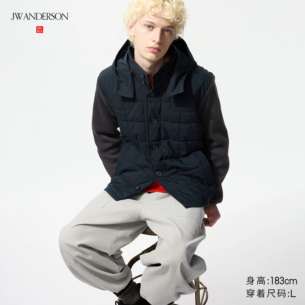 优衣库合作款/男装拼接绗缝茄克/外套夹克479419