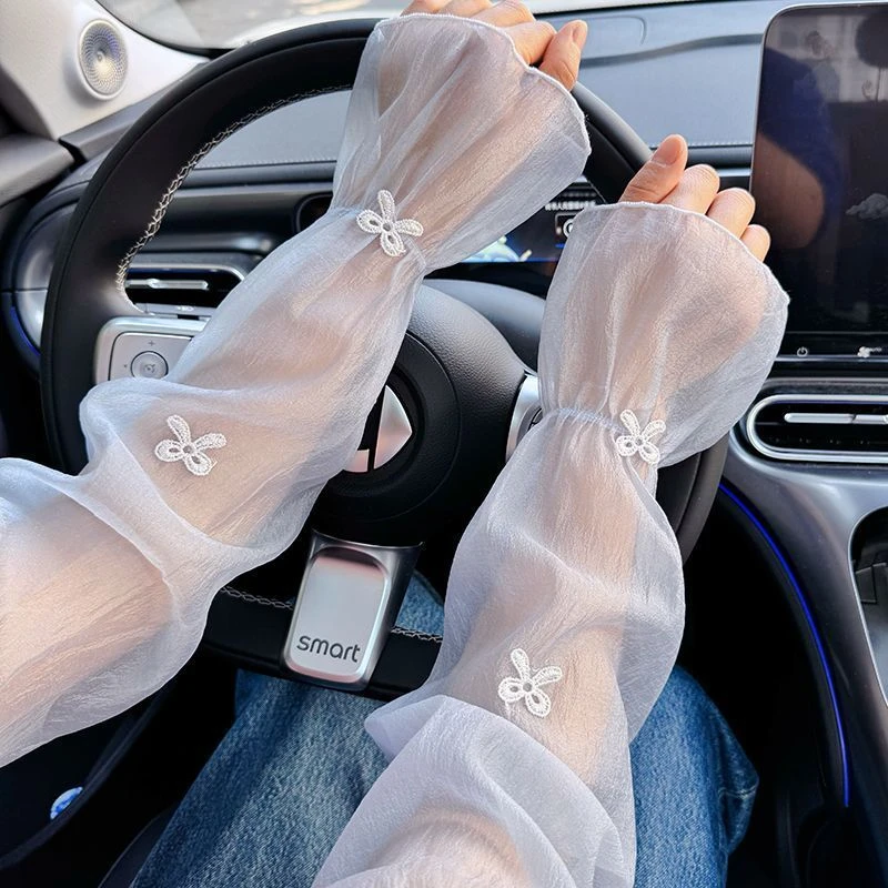 防晒袖套防2025新款护手臂手袖骑行手套透气宽松开车