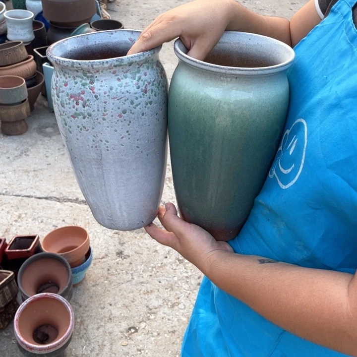 紫砂花盆口14高27正品正品