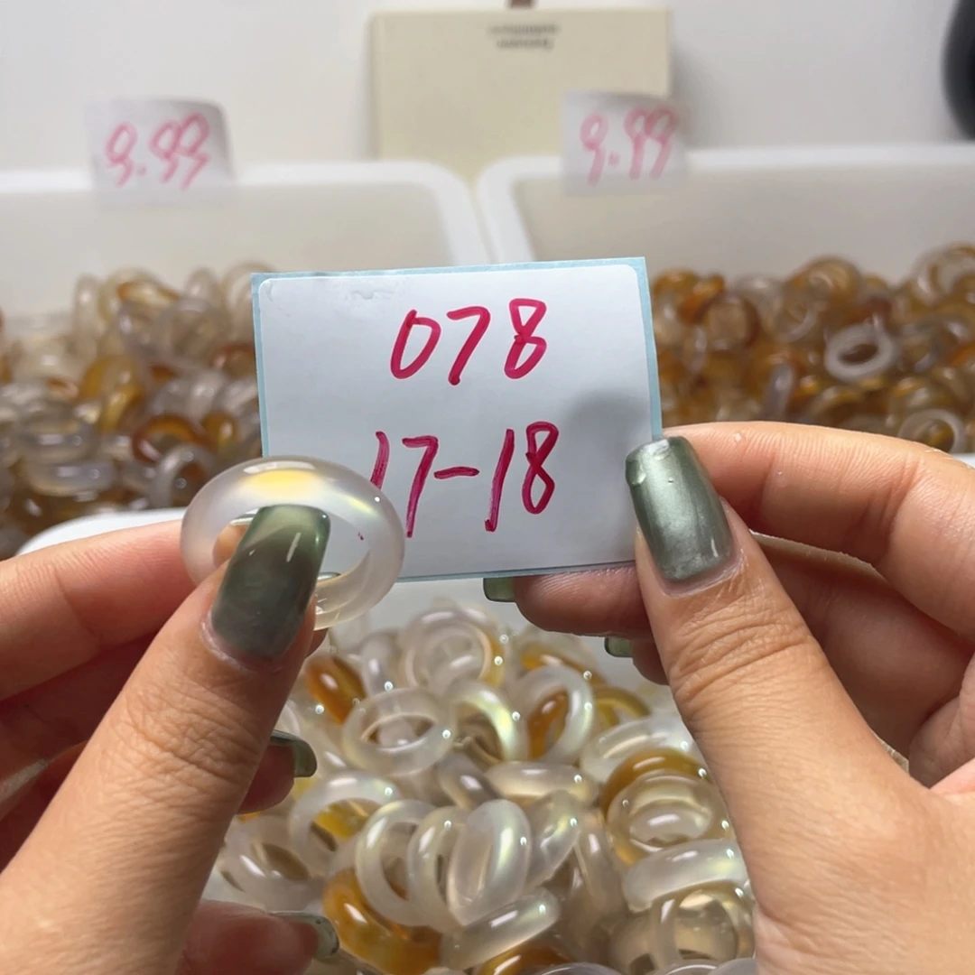 玛瑙/玉髓戒指合金078