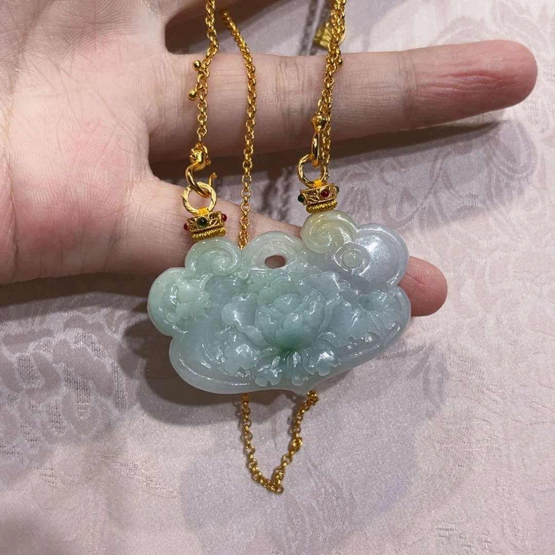 翡翠合金吊坠(赠链)