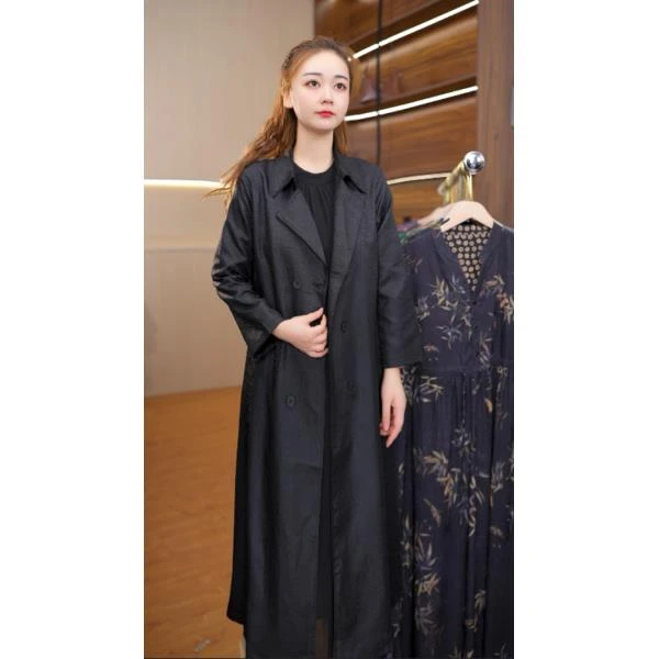 6077-33新款女士连衣裙风衣