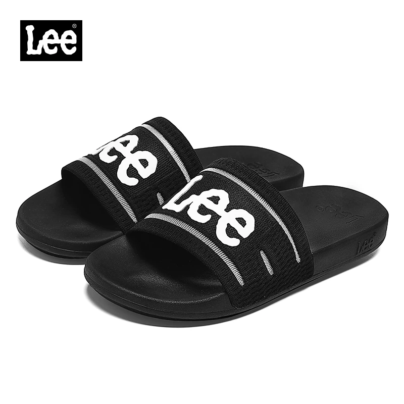 Lee男士居家凉拖鞋2025夏季新款针织潮流外穿休闲大牌正品一字拖