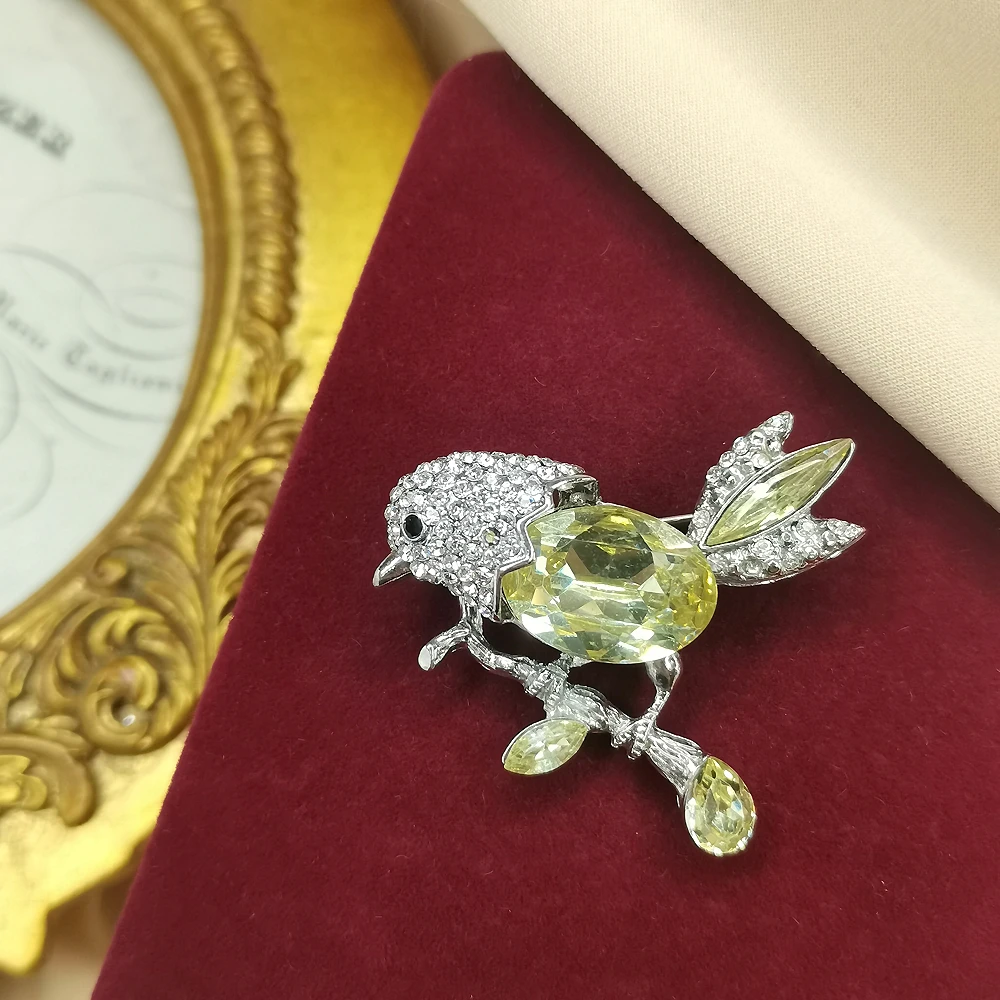 冰糖枝头小鸟胸针[2501204-004]