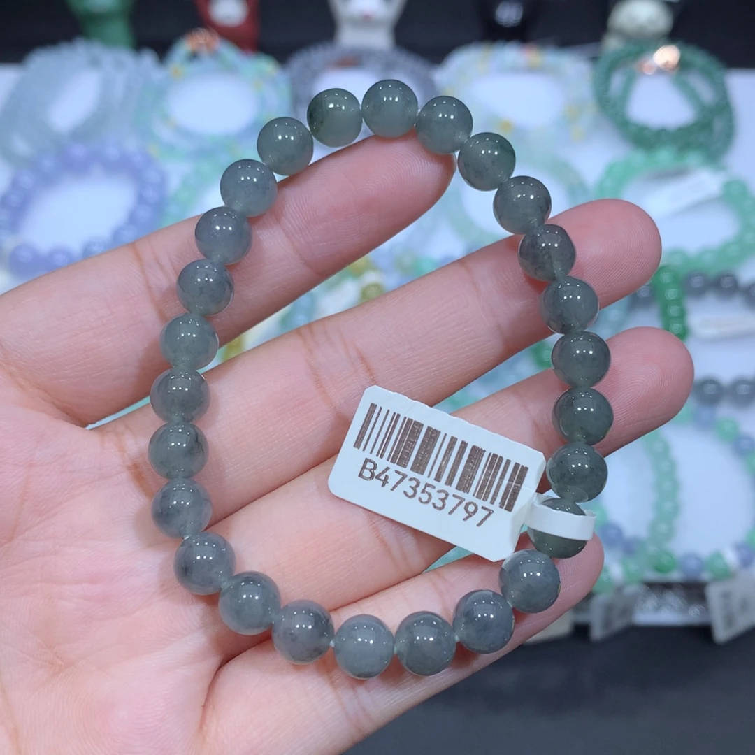 未镶嵌手串翡翠天然