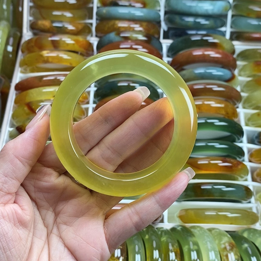 未镶嵌蛇纹石玉手镯54