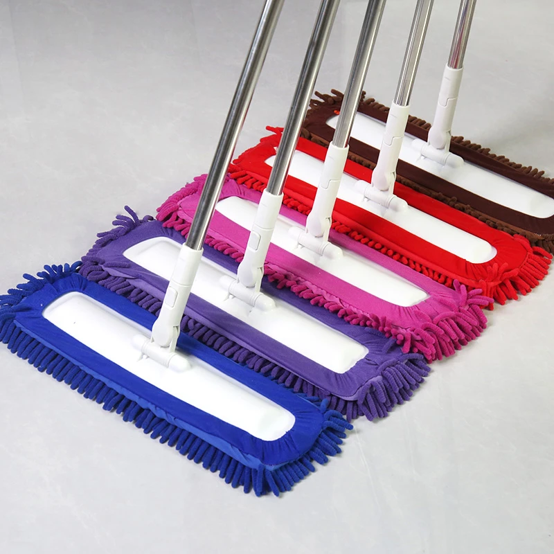 雪尼尔拖把【插口式】大面板吸水去污干湿两用家用一拖净拖布大号