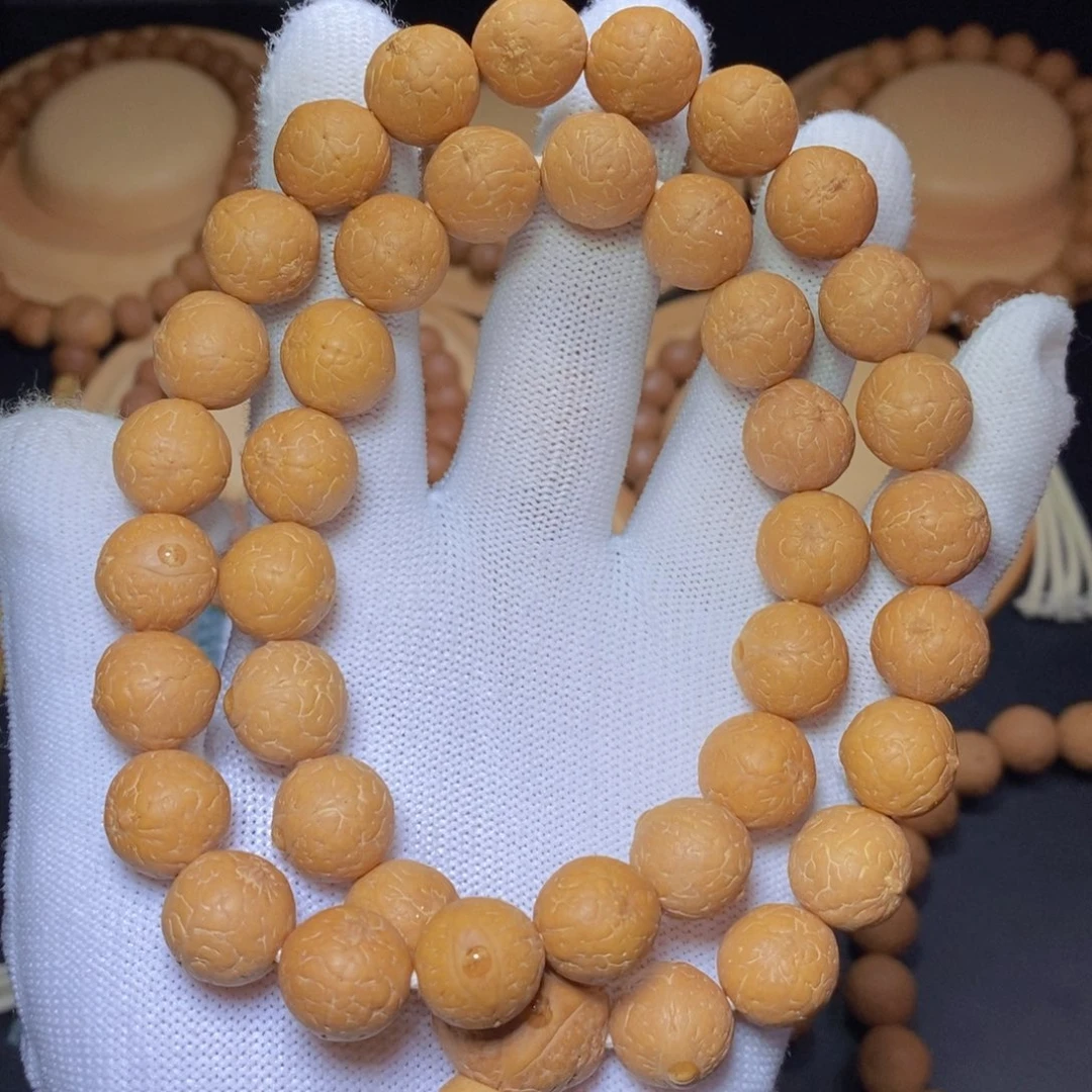 凤眼菩提吊坠12.5mm新籽果冻皮 双圈手持36颗