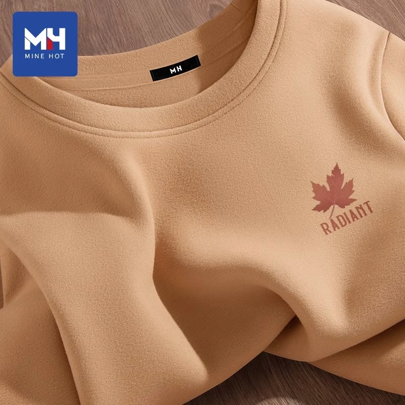 【5A抗菌】唐狮集团MH双面绒内搭打底衫男秋冬上衣新款保暖加厚秋衣