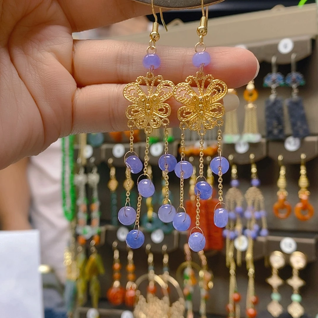 未镶嵌翡翠耳饰翡翠