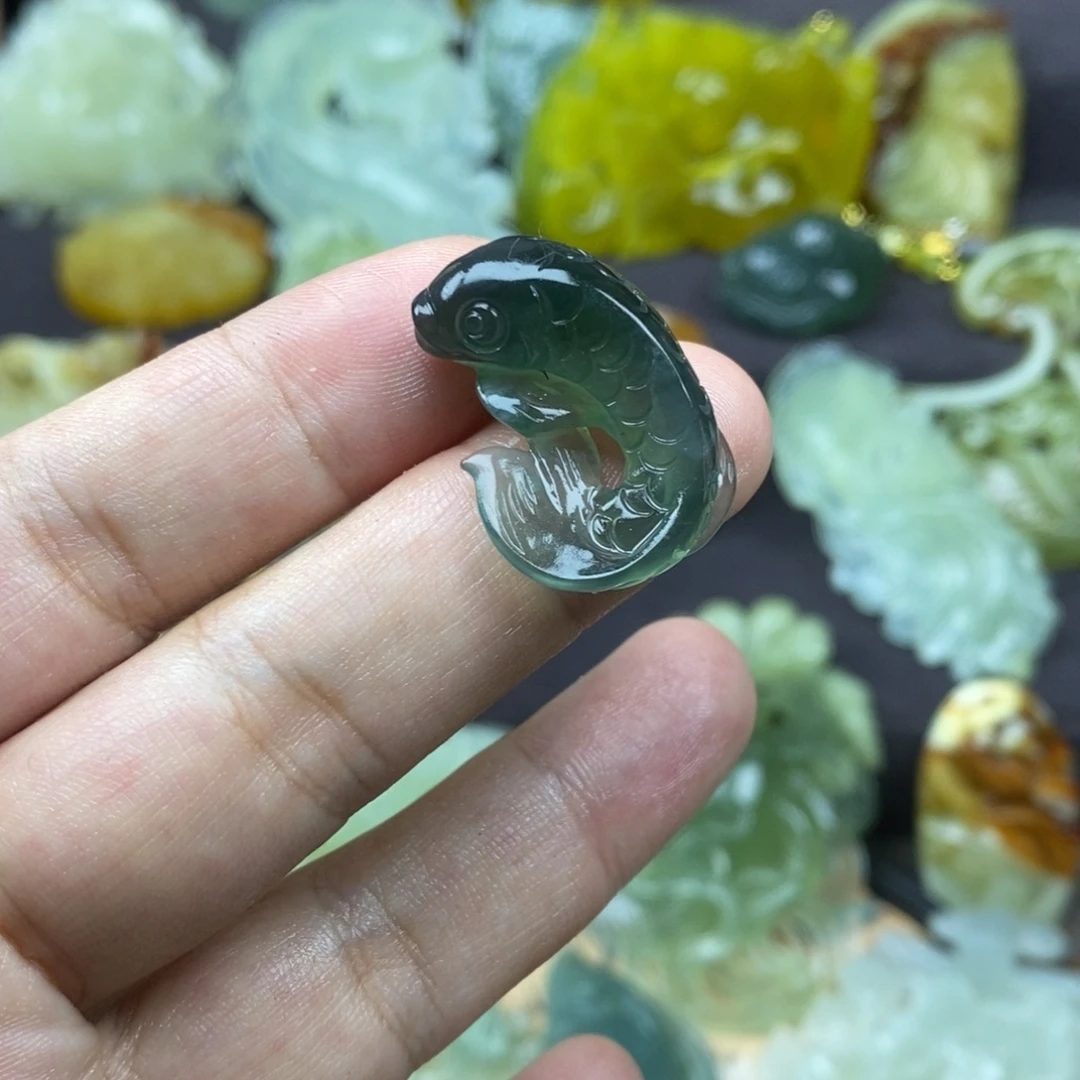 紫***壳蛇纹石玉未镶嵌吊坠(赠链)