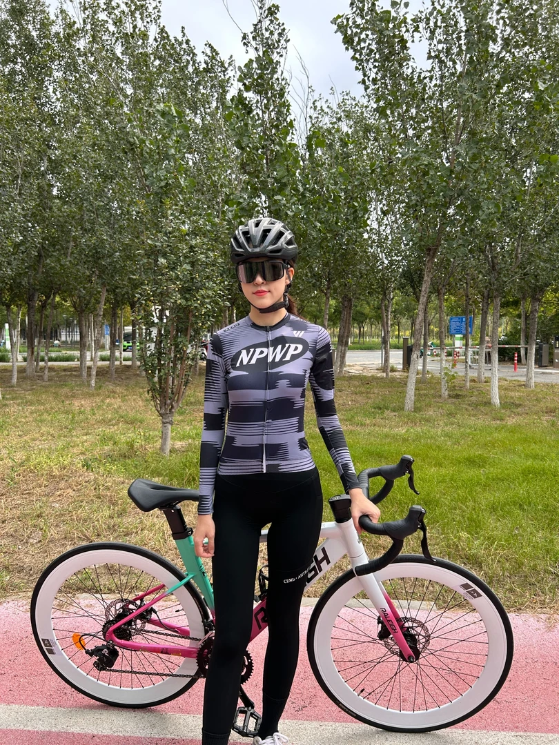 NPWP夏季男士女士公路自行车高弹透气速干短袖长袖骑行服