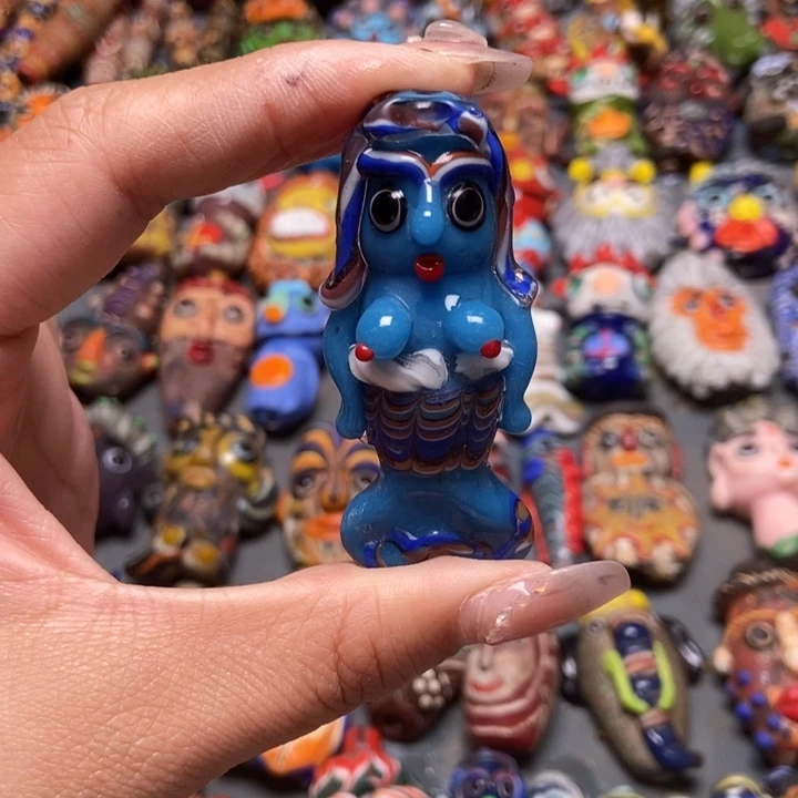 玻璃颈饰印度尼西亚大美人鱼