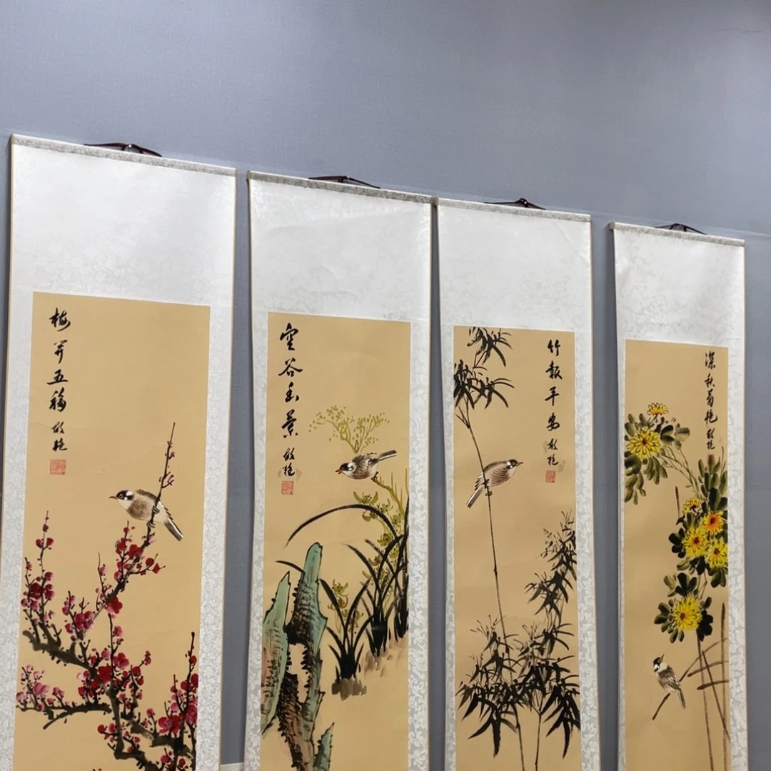 飞***到国画很美老师手笔手绘作品y
