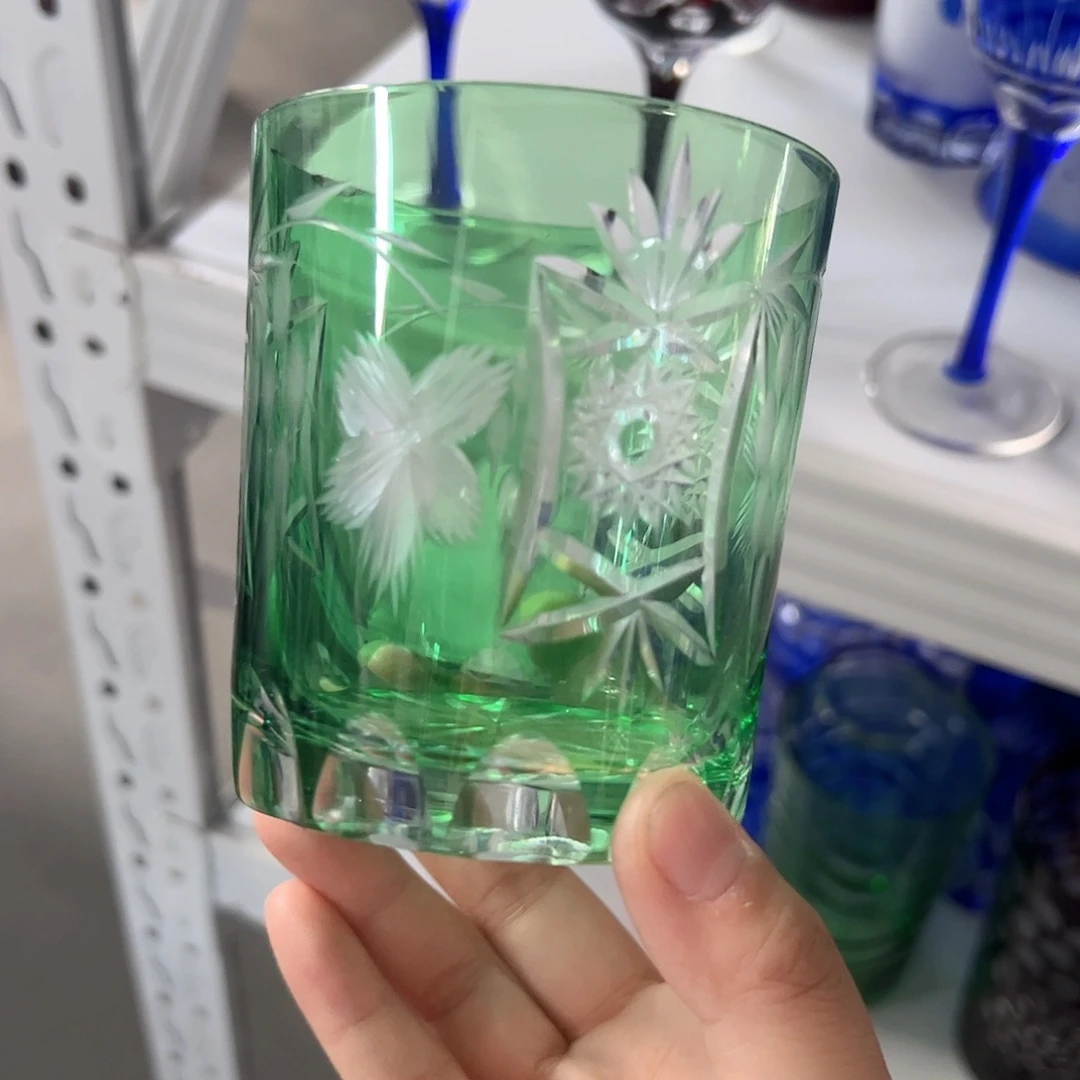 水晶玻璃高脚款微瑕一个
