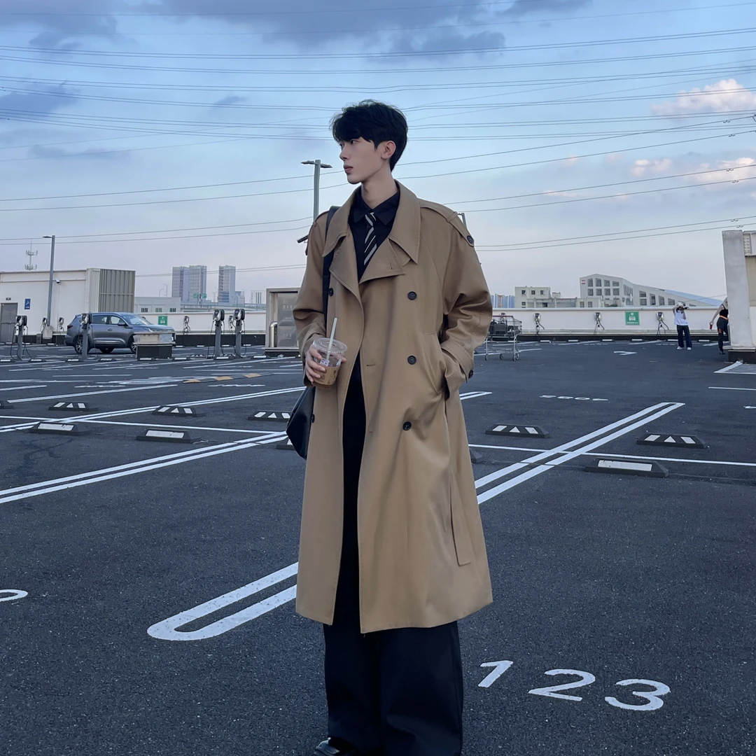 【韩韩APNDIP】【雾漫长襟】中长款秋季风衣潮流外套宽松男女同款