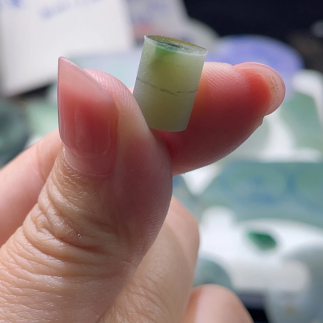 定制翡翠未镶嵌彩**P珠子