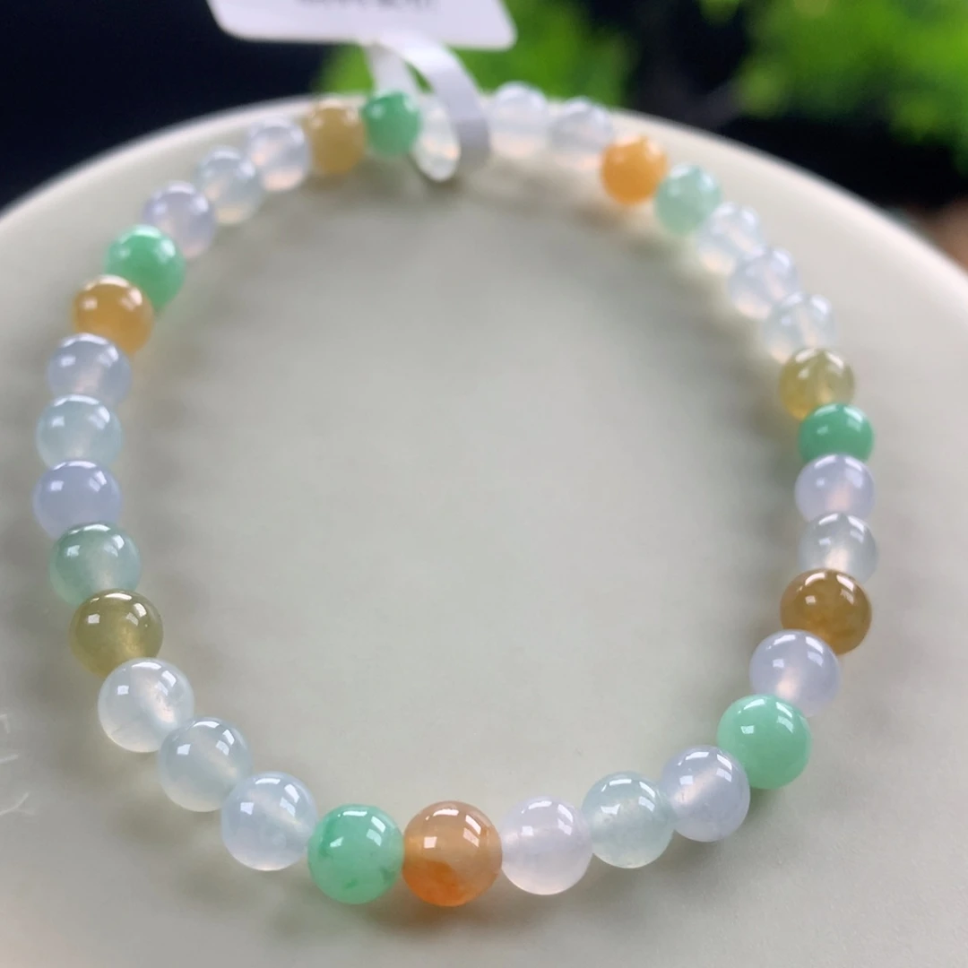 翡翠未镶嵌手链27号卡5