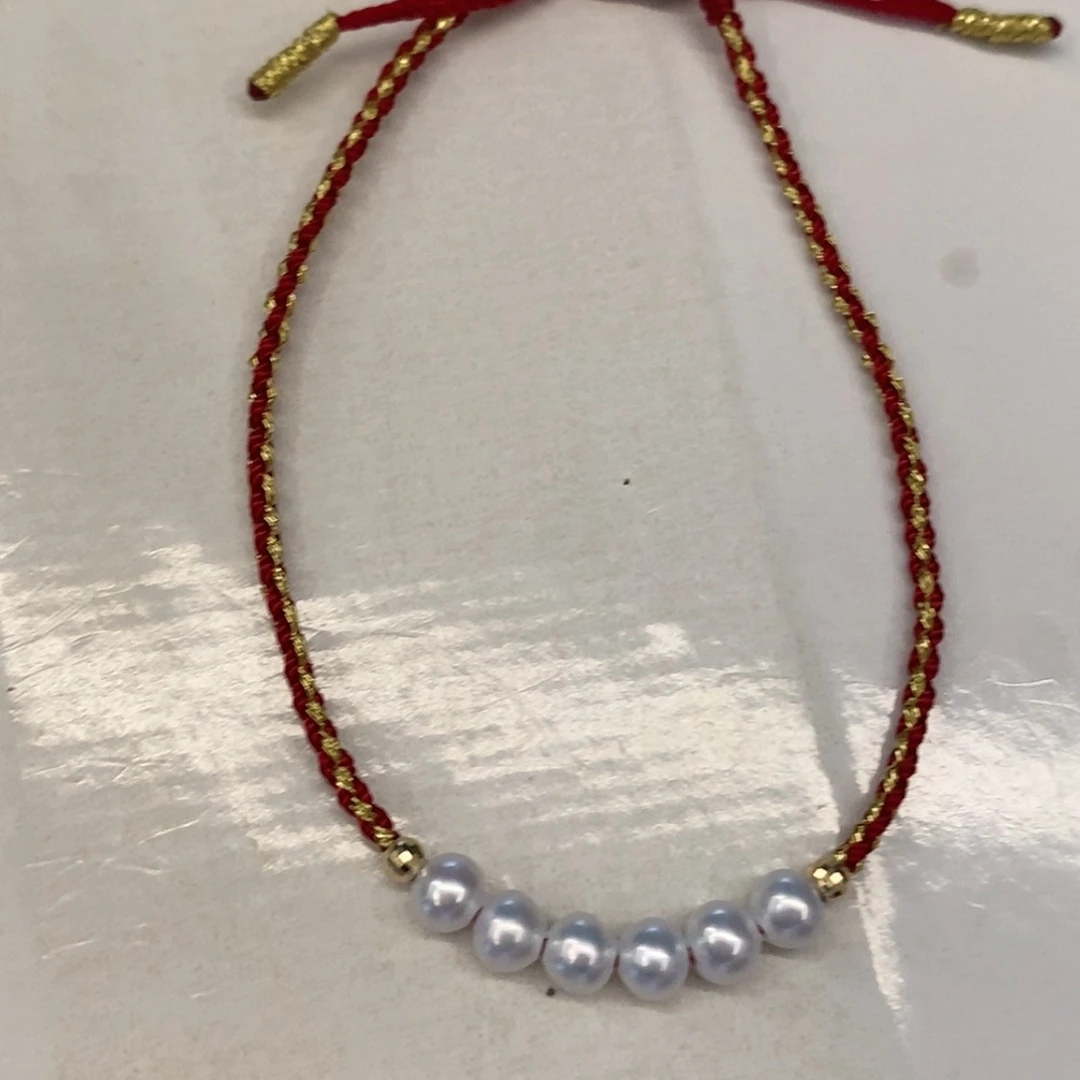 【闪购商品】淡水珍珠手绳18K金镶嵌