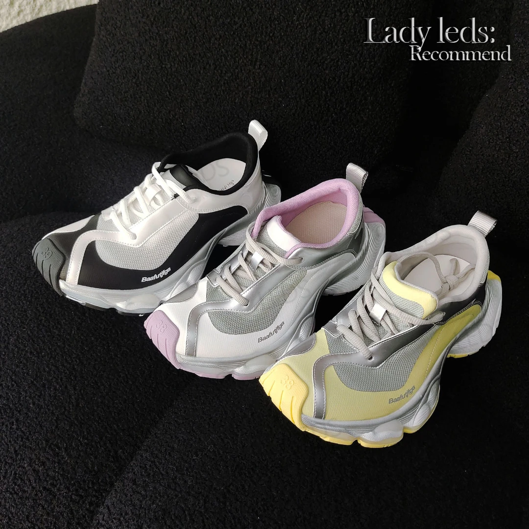 LEDS 9966-317春夏新款百搭时尚休闲ins撞色老爹鞋女鞋