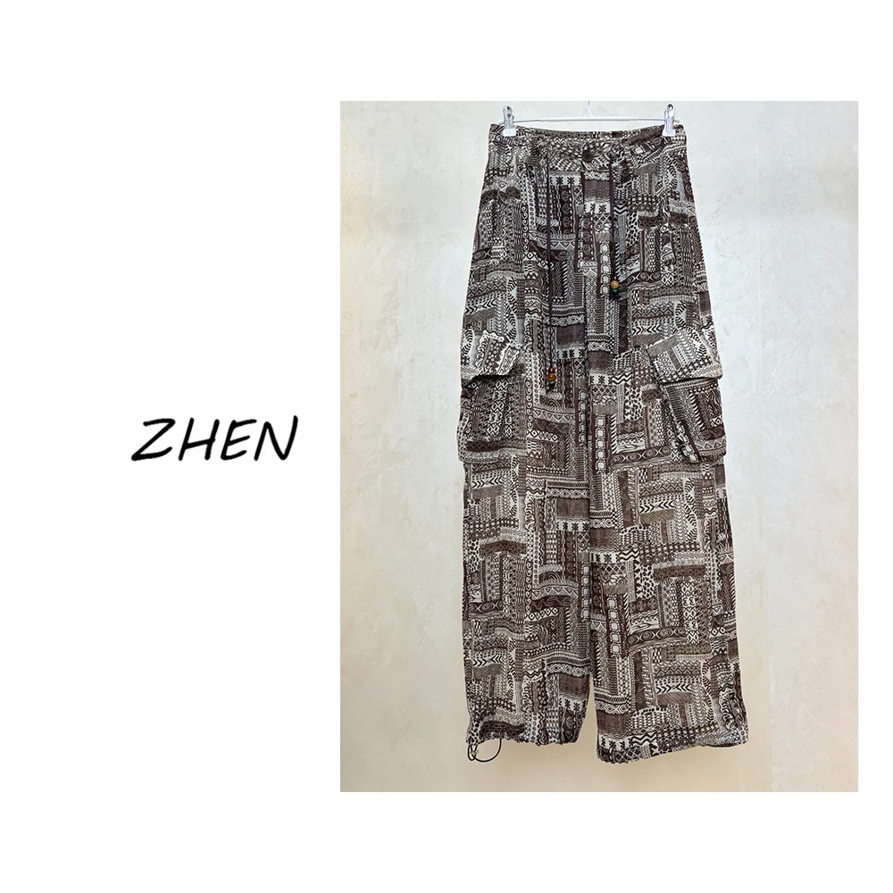 【ZHEN】25Y00188 2025经典休闲裤直筒显瘦小众设计师款