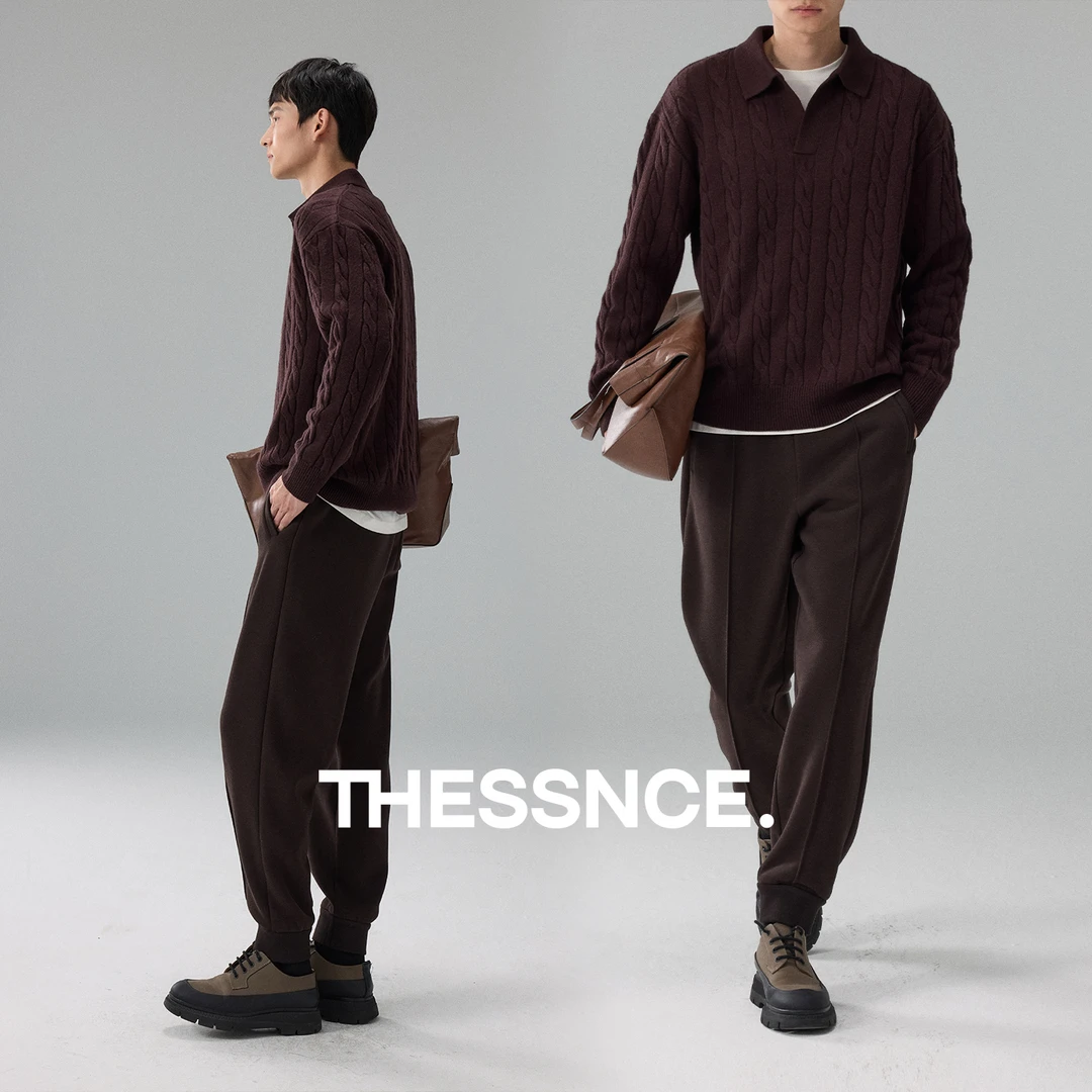 重磅 中鼎100羊毛3股并纱织造立体绞花 老钱松弛感针织衫毛衣男冬