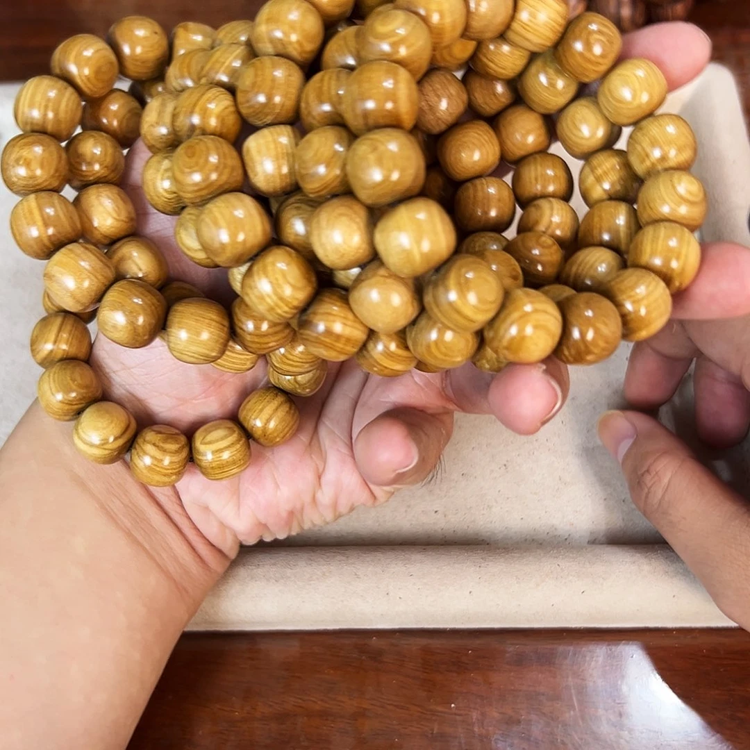 黄花梨/降香黄檀手串/手链14mm桶珠垒垒木