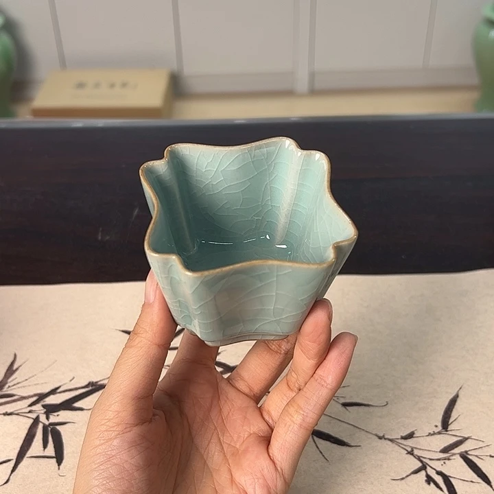 龙泉云间青瓷小米茶器