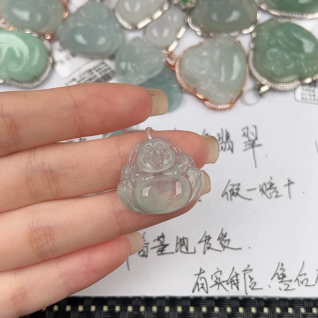 蜜****翡翠未镶嵌颈饰天然翡翠佛公
