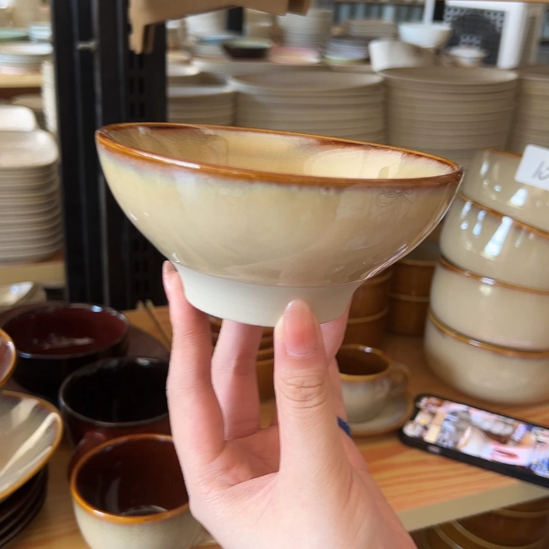 新骨瓷110微瑕思域棕5寸米饭碗