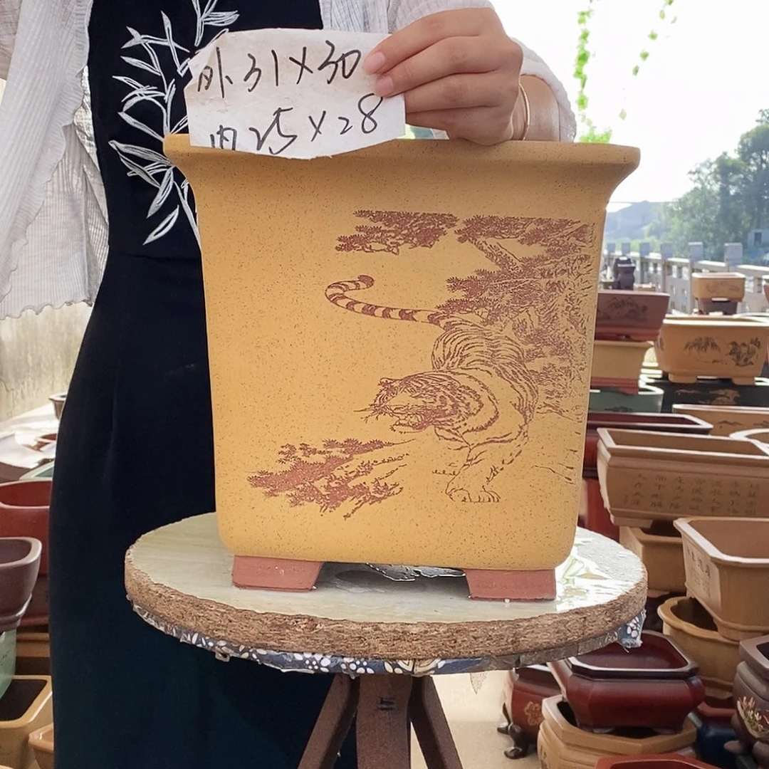 紫砂花盆紫砂花盆