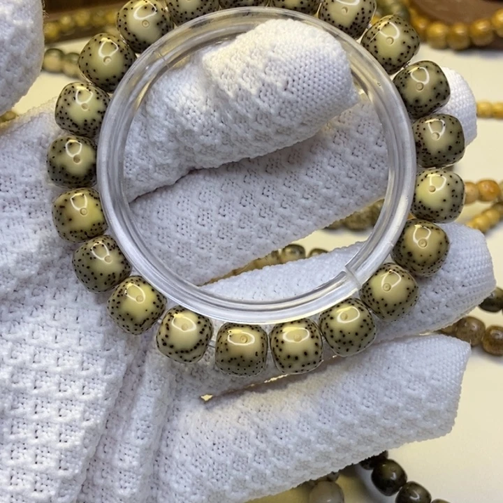 星月菩提手串绿背眼睛卡11