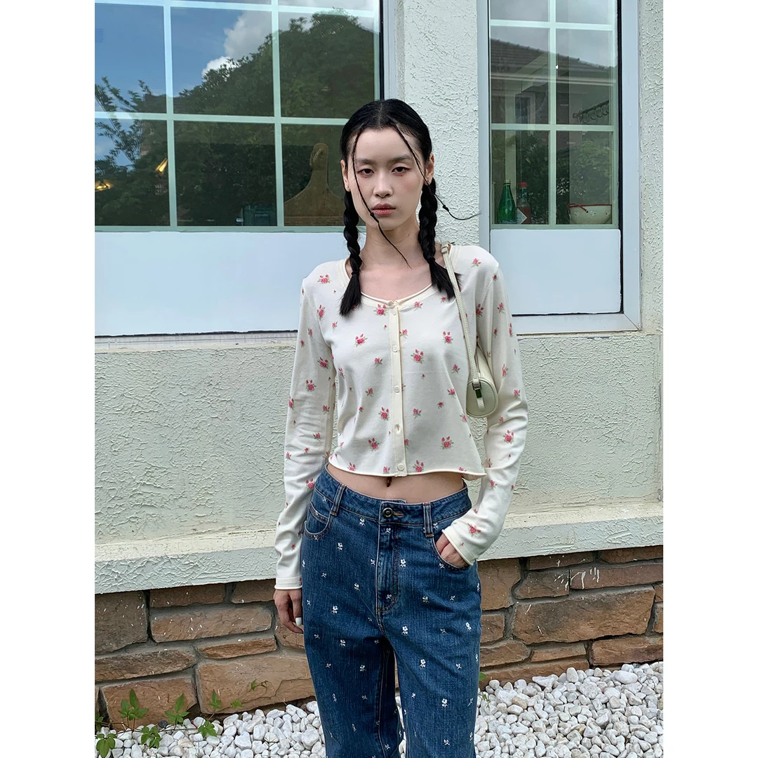 WMWM 设计师品牌 25秋冬新品 印花针织开衫 SOLSOL买手店