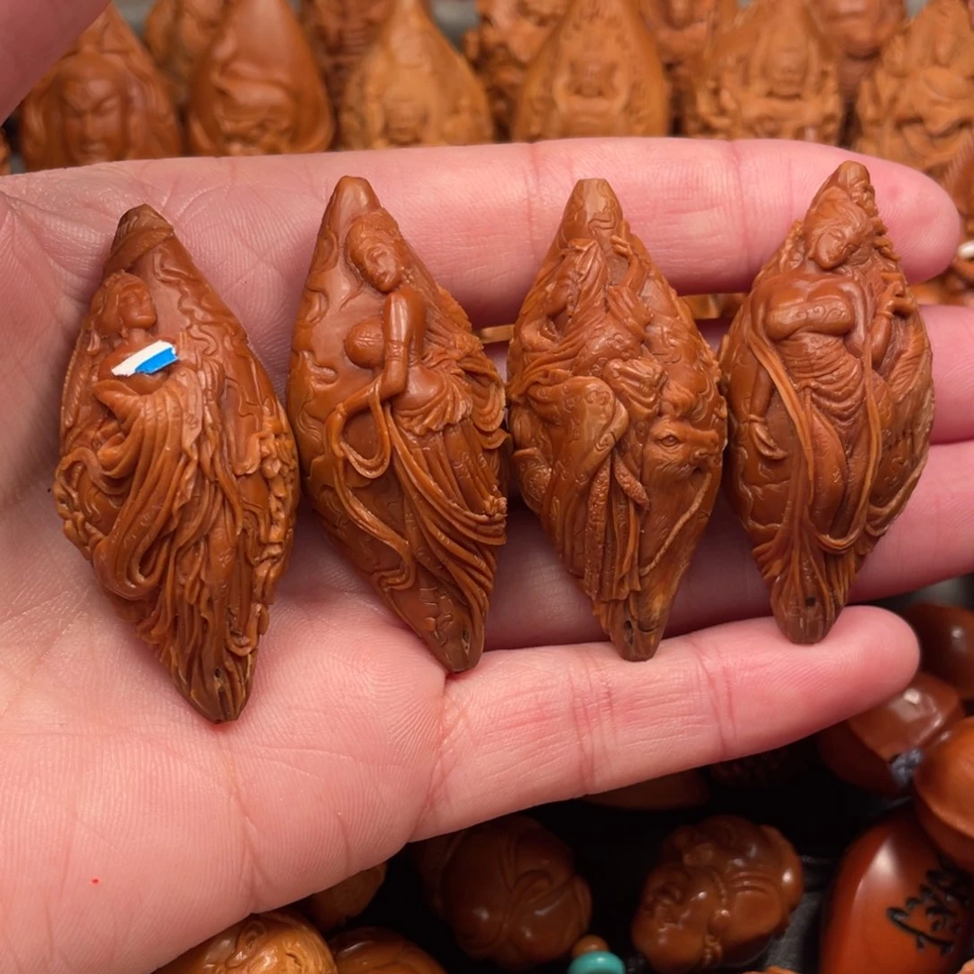 【闪购商品】橄榄核吊坠熠*纯手工雕刻