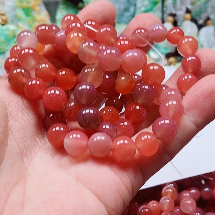 南***葛南红玛瑙合金手链