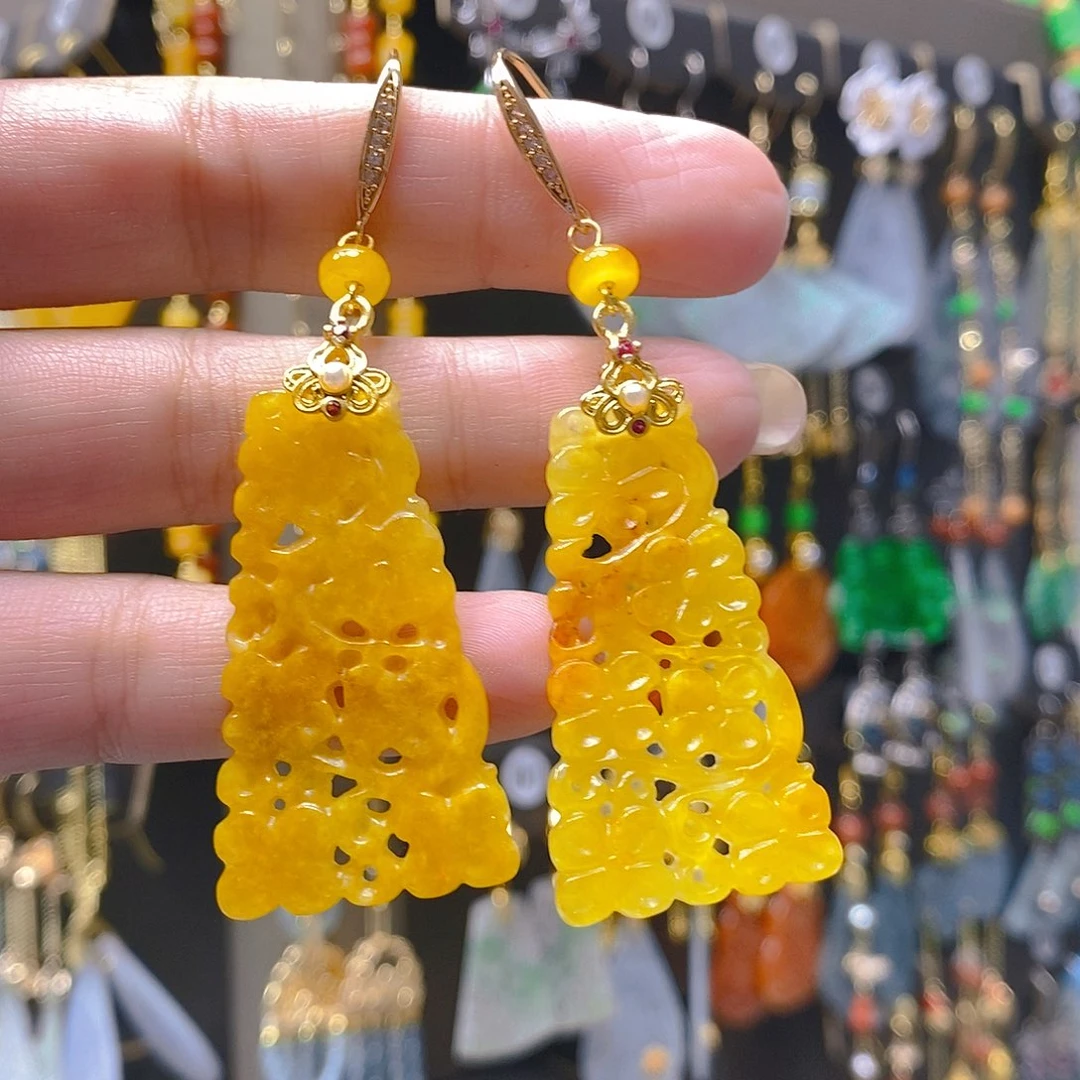 未镶嵌翡翠耳饰翡翠