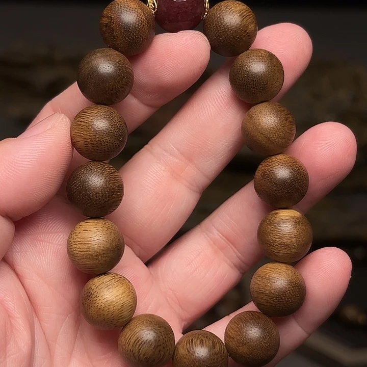沉香手串越南芽庄黄油白棋楠玉化料12➕设计