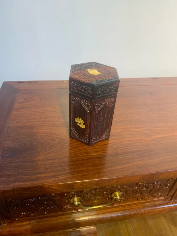 手工艺非遗 六棱茶叶罐一个