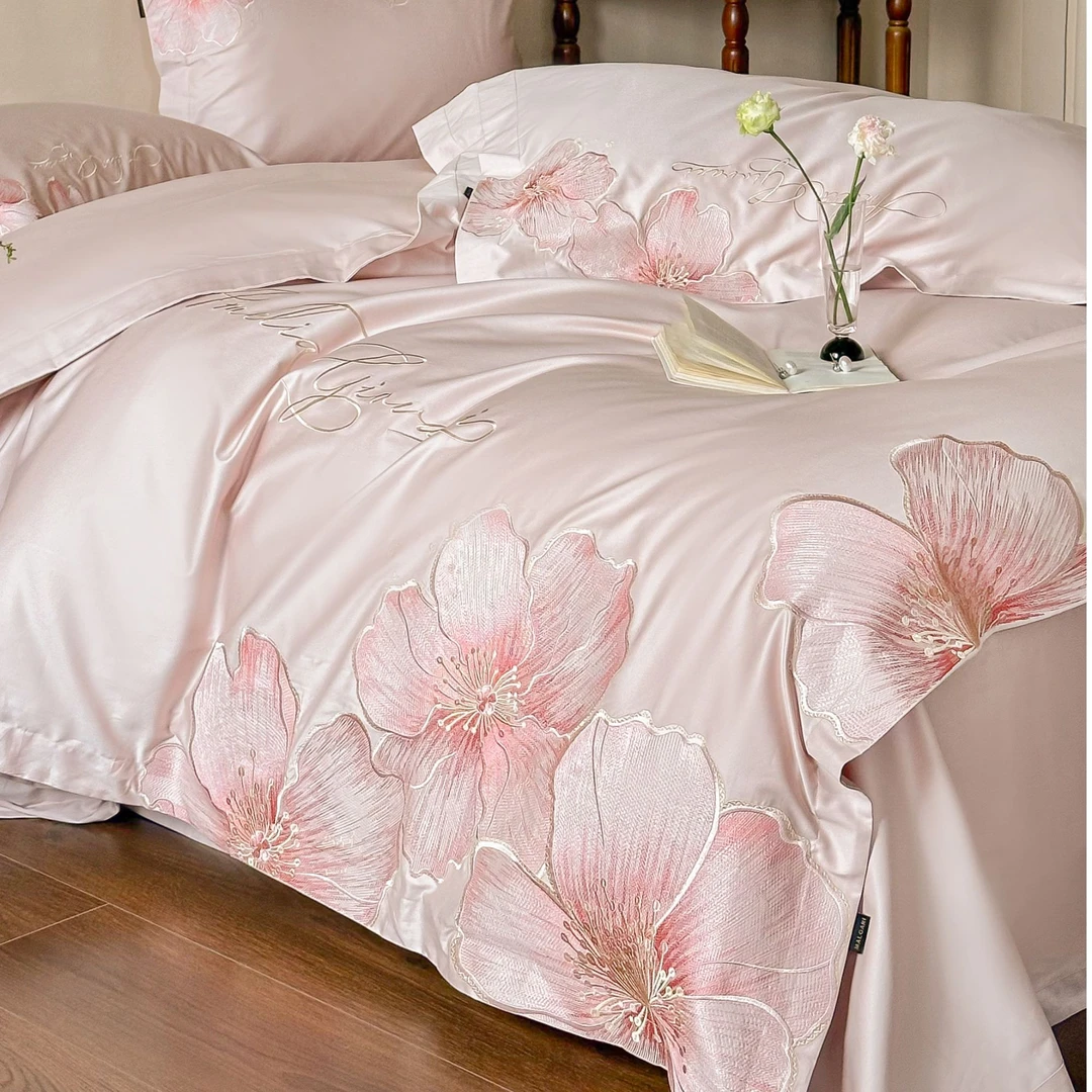 【MALGARI】花颜如梦-全棉长绒棉四件套-刺绣款轻奢四件套