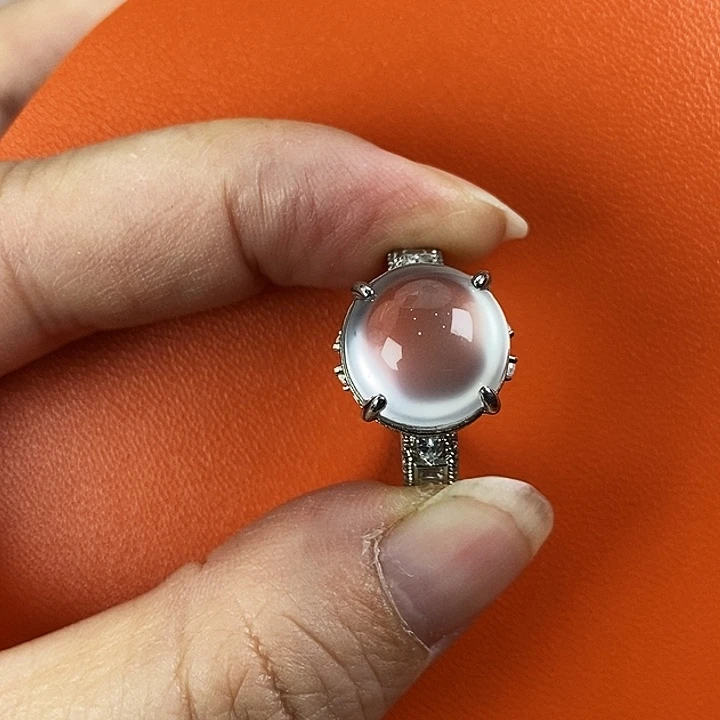 石英质玉银S925镀金镶嵌颈饰