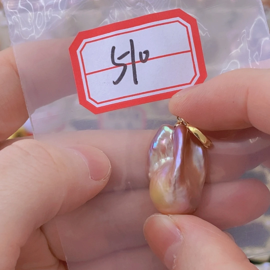 银S925镶嵌颈饰淡水珍珠