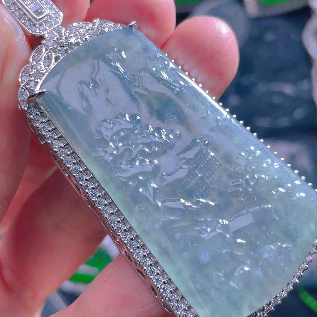 颈饰未镶嵌翡翠翡翠