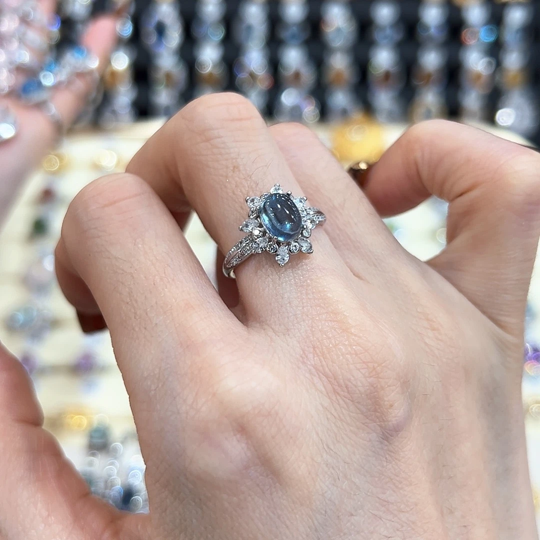 水晶金色拖不保色介意慎拍银色托不掉色银S925镶嵌一***贝