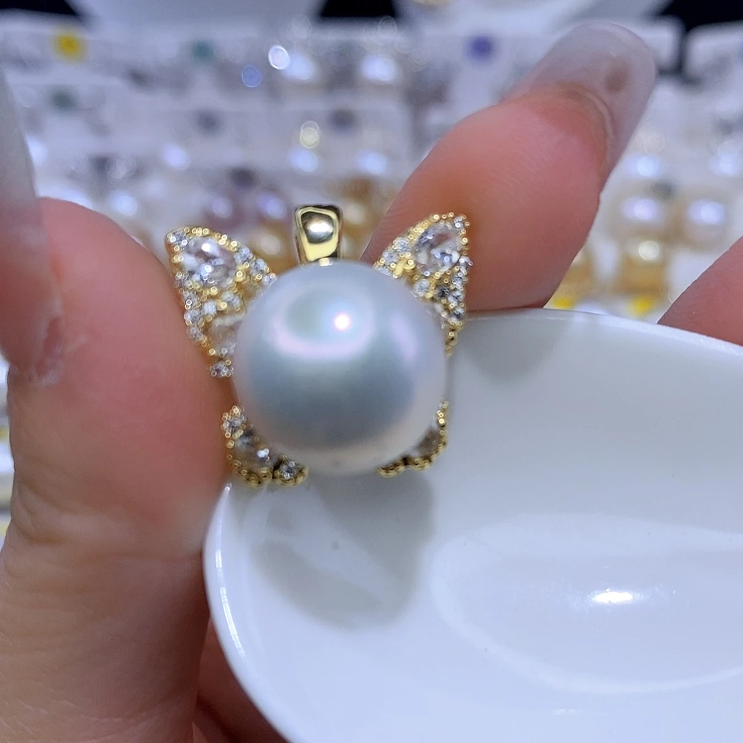 颈饰合金淡水珍珠