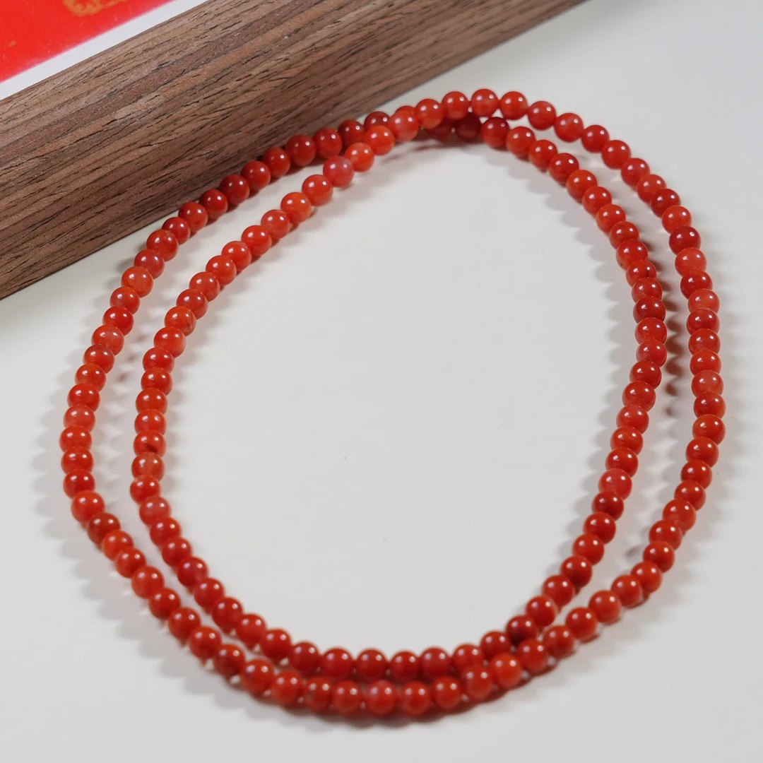 天然南红5m+多圈手链